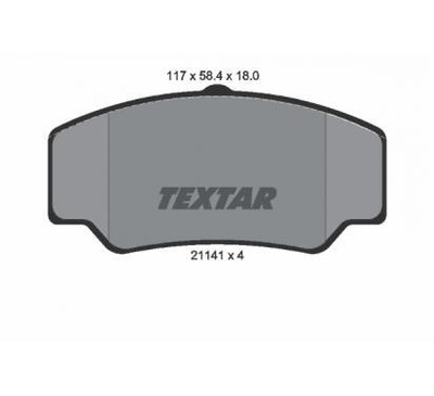 MAFF 73170 SUBSTITUTO TEXTAR 2114103 ZAPATAS DE FRENADO TX 10-30 GDB 349  