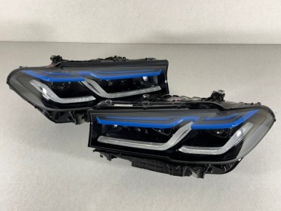 Bmw 5 g30 g31 lift lci laser лампа левая правая перед m5 f90 фара shadow фото №1