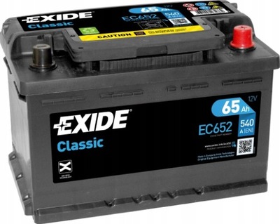 АККУМУЛЯТОР EXIDE КЛАСИЧЕСКИЙ P+ 65AH/540