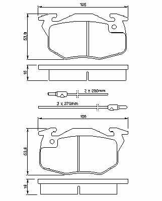 ZAPATAS HAMULC. CITROEN ZX 91-97 Z CZUJ.  