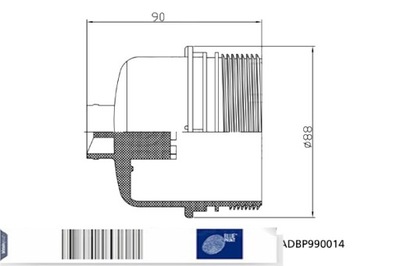 BLUE PRINT КОРПУС ФІЛЬТРА МАСЛА ALFA ROMEO MITO CITROEN NEMO MINIVAN