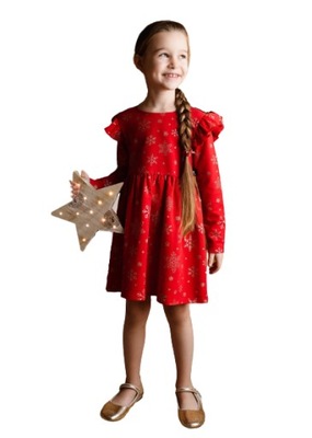 Sukienka w gwiazdki czerwona - Style Kids r.110