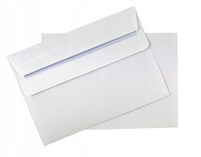 Koperta koperty biurowe listowe bez okienka białe C6 SK 100 szt