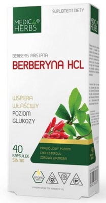 Medica Herbs berberyna HCL 516 mg 40k