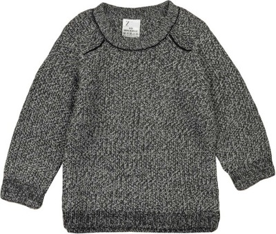 Zara Dziecięcy Chłopięcy Grafitowy Szary Melanżowy Sweter Sweterek 164 cm
