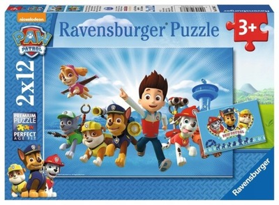 RAVENSBURGER PUZZLE DRUŻYNA PSI PATROL 2X 12EL