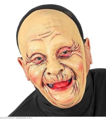 MASKA LATEKSOWA STARUSZKA BEŻOWA STARUSZKI