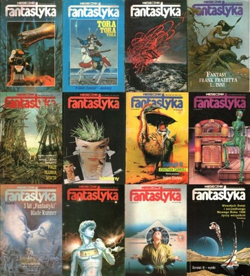 MIESIĘCZNIK FANTASTYKA - ROCZNIK 1987 - 12 NUMERÓW