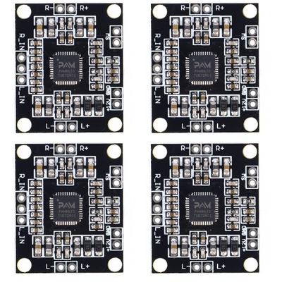 4 szt. PAM8610 Podwójna płyta wzmacniacza 10 W, miniaturowa