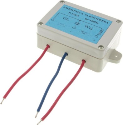 ZWROTNICA GŁOŚNIKOWA SUBWOOFERA 150W 4-8 Ohm W OBUDOWIE