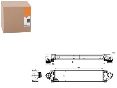 Nrf интеркулер volvo s60 xc60 xc70 2,0d 2,4d 3,0d фото №1