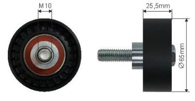 Ролик напрямна fiat stilo bravo ii 2001- фото №1