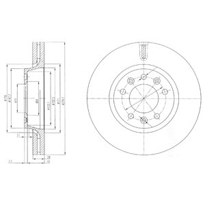 DISCOS DE FRENADO DELPHI BG4084  