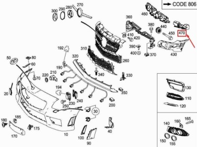 Mercedes-benz slk r172 передній лівий абсорбер бампера новий фото №1