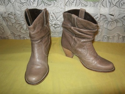 Botki - Dorothy Perkins eur 38- UK 5 -skóra naturalna