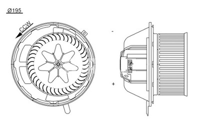 MAHLE VENTILADOR SOPLADORES BMW 1 E81 1 E82 1 E87 1 E88 3 E90 3 E91 3  