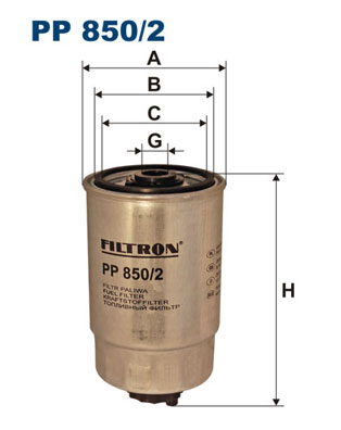 FILTRO COMBUSTIBLES FILTRON PP850/2 PP8502  