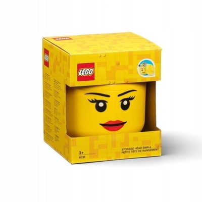 LEGO Pudełko pojemnik do przechowywania GŁOWA SILLY Dziewczynka Usta S