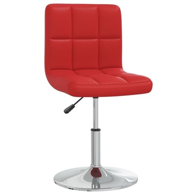 Krzesło biurowe, winna czerwień, obite sztuczną sk