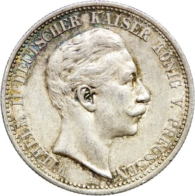 Prusy, 2 marki 1905 A, Wilhelm II, st. 2/2-