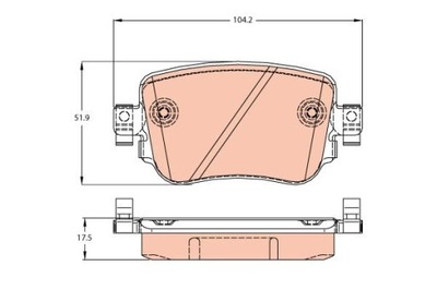 TRW GDB2042 PADS BRAKE  