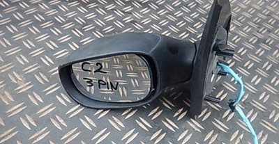 Citroen c2 lift 05- зеркало левая 3 pin фото №1