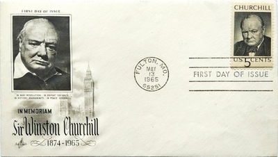 WINSTON CHURCHILL-KOPERTA FDC 1965