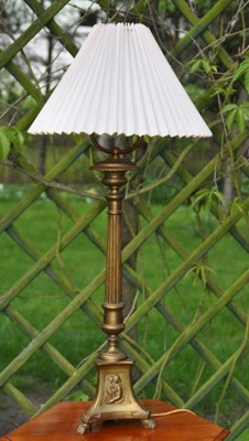 Stara lampa elektryczna wys. 77 cm.