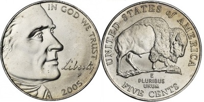 5 cent USA (2005) - Lewis i Clark Bizon Mennica D