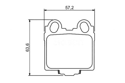 Bosch комплект тормозных колодок ham. задняя lexus gs, is i, is фото №1