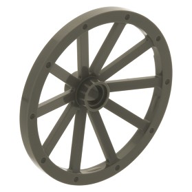 LEGO DUŻE KOŁO DO WOZU POWOZU C. SZARY OLD 33211