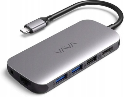 HUB USB-C 9w1 VAVA HDMI 4K USB LAN