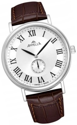 Klasyczny męski zegarek szwajcarski APPELLA L70005.5B33Q