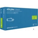 Rękawiczki nitrylowe bezpudrowe Mercator Nitrylex Classic 100 szt.--s