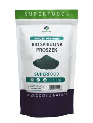 SPIRULINA PROSZEK BIO 100% Algi 100g SUPERFOOD