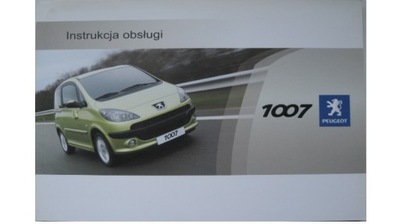 PEUGEOT 1007 POLSKA MANUAL MANTENIMIENTO COLOR ORIGINAL  