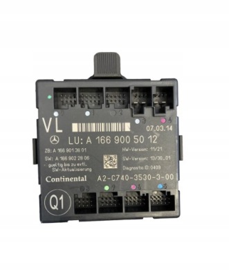 Mercedes блок управления модуль дверь a1669005012 фото №1