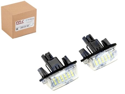 LUCES DIODO LUMINOSO LED PODSWIET TABLAS 2 REJESTRACYJNEJ TOYOTA AURIS 2009-  