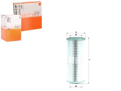 Knecht фільтр повітря fiat idea, punto фото №1