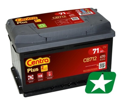 CENTRA PLUS CB712 71AH 670A P+