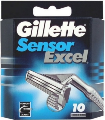 Gillette Sensor Excel wkłady do golenia 10 sztuk