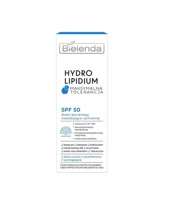 Bielenda Hydro Lipidium 50 SPF Krem nawilżający ochronny do twarzy na dzień