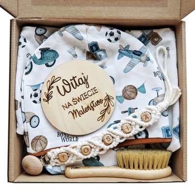 zestaw prezentowy niemowlę baby box dla chłopca