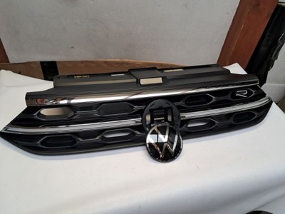 Решётка радиатора решётка радиатора vw t-roc lift r-line led 2022-2025 2ga853653h фото №1