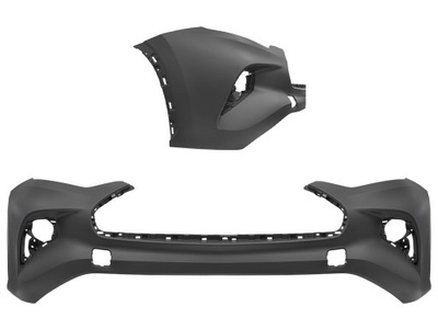 Toyota highlander 2019- бампер передній фото №1