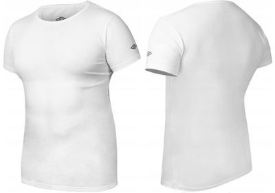 UMBRO KOSZULKA MĘSKA T-SHIRT SLIM FIT BIAŁY M