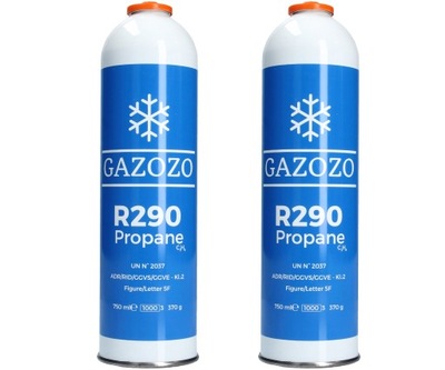 Czynnik chłodniczy Gazozo Propane R290 370g 2szt