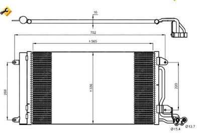 Конденсатор кондиционера vw polo 08- skoda fabia sea фото №1