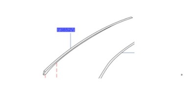 Молдинг дахова права infiniti фото №1