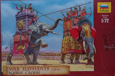 Zvezda 8011 Figurki War Elephants III-I B.C. 1:72